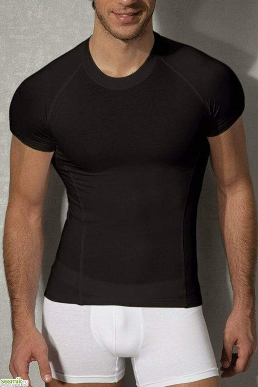 DOREANSE T-Shirt Classic Black Coton Shirts 2535 2 - SexyMenUnderwear.com