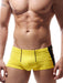 DOREANSE Ultra Soft Boxer Black & Yellow 1599 2A - SexyMenUnderwear.com