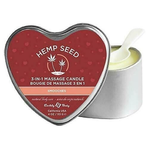 Earthly Body Hemp See 3 in 1 Heart Massage Candle Muah/Smooches/Kiss Me 1 - SexyMenUnderwear.com