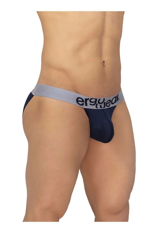 ErgoWear Bikini Brief MAX Mesh Pouch Stretchy Sports Briefs Dark Blue 1208 56 - SexyMenUnderwear.com