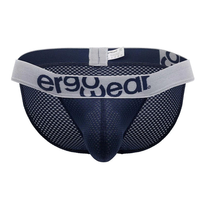 ErgoWear Bikini Brief MAX Mesh Pouch Stretchy Sports Briefs Dark Blue 1208 56 - SexyMenUnderwear.com