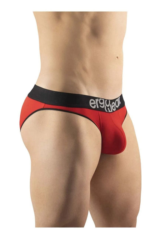 ErgoWear Bikini Briefs HIP Body-Defining Seamed Pouch Red 1189 - SexyMenUnderwear.com