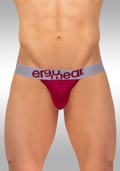 ErgoWear Bikini Briefs MAX Mesh Pouch Stretchy Brief Quick-Dry Burgundy 1216 55 - SexyMenUnderwear.com