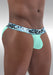 ErgoWear Bikini Briefs MAX SE 3D-Pouch in Green Aqua Palms 1467 28 - SexyMenUnderwear.com