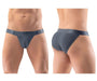 ErgoWear Bikini Briefs MAX XX Low-Rise Lean Cut in Dark Gray 1287 65 - SexyMenUnderwear.com