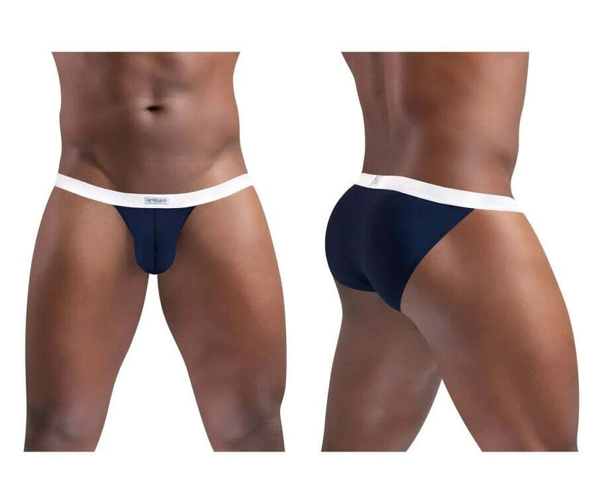 ErgoWear Bikini Briefs SLK Ergonomically-Shaped Pouch Dark Blue 1380 11 - SexyMenUnderwear.com