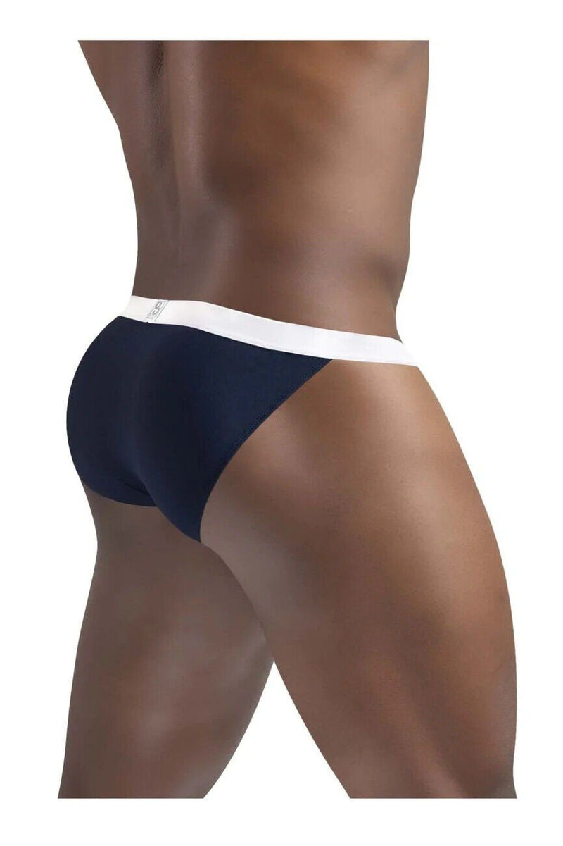ErgoWear Bikini Briefs SLK Ergonomically-Shaped Pouch Dark Blue 1380 11 - SexyMenUnderwear.com