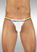 ErgoWear Bikni Brief MAX XV Pouch 3D Tanga Briefs Rainbow Pride White 1115 26 - SexyMenUnderwear.com
