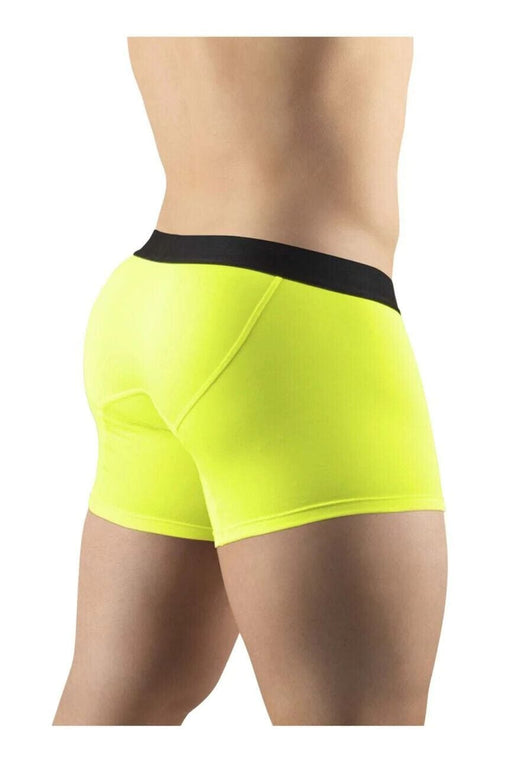 ErgoWear Body-Defining HIP Boxer Trunks Sporty Long Boxer Lime Green 1187 - SexyMenUnderwear.com