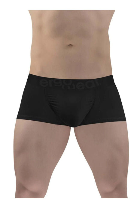ErgoWear Boxer Feel XX Stretch Trunks Shape Retention Contoured Pouch Black 1407 - SexyMenUnderwear.com