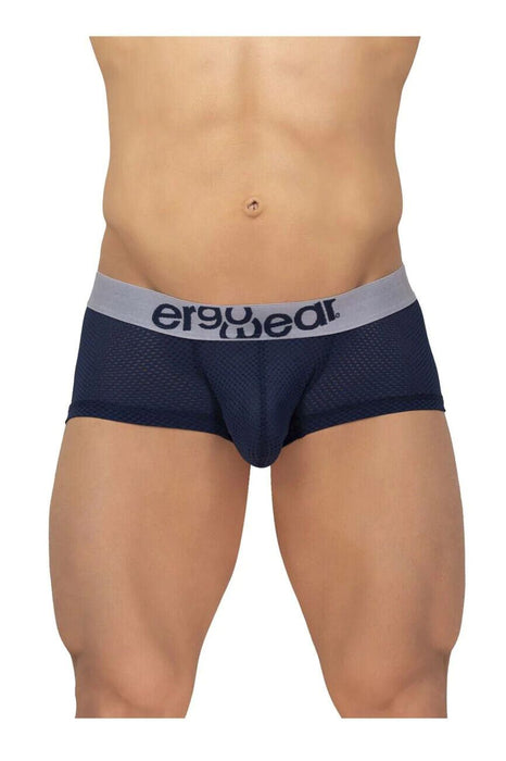 ErgoWear Boxer MAX Mesh Stretchy Sports Trunks Dark Blue 1209 57 - SexyMenUnderwear.com
