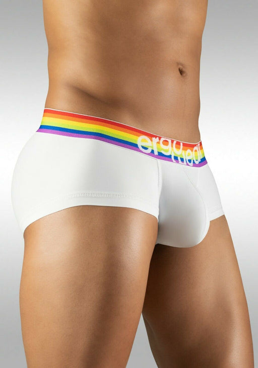 ErgoWear Boxer MAX XV 3D Pouch Hyper-Soft Rainbow Gay Pride Boxer White 1116 1 - SexyMenUnderwear.com