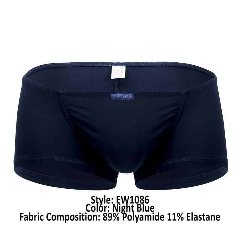 ErgoWear Boxer Mini FEEL GR8 Mini Trunks Night Blue 1086 11 - SexyMenUnderwear.com