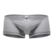 ErgoWear Boxer Mini Feel GR8 Seamed Pouch Stretchy Silver Trunks 1255 - SexyMenUnderwear.com