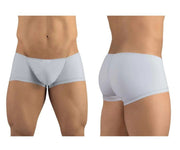 ErgoWear Boxer Mini Feel GR8 Seamed Pouch Stretchy Silver Trunks 1255 - SexyMenUnderwear.com