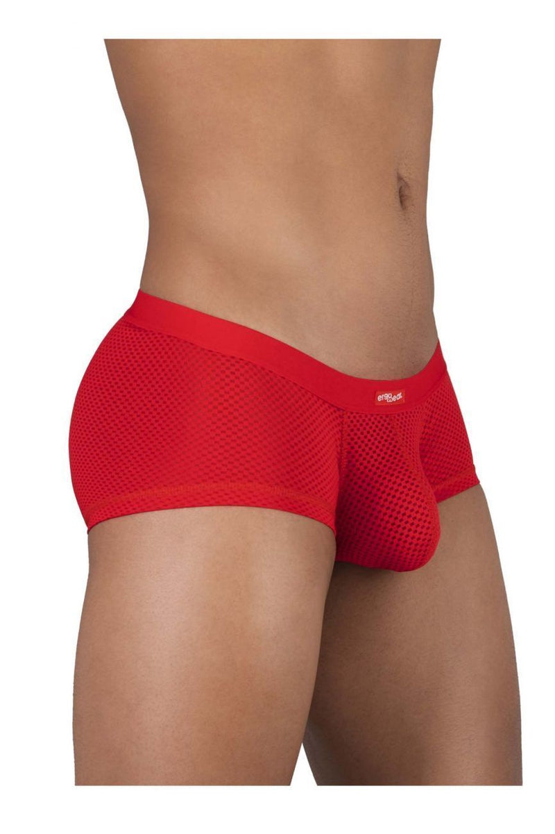 ErgoWear Boxer Sport SLK Red Mesh Trunks 1082 45 - SexyMenUnderwear.com