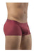 ErgoWear Boxer Trunks FEEL XV Body-Defining Full-Coverage Trunk Burgundy 1197 30 - SexyMenUnderwear.com