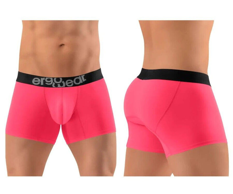 ErgoWear Boxer Trunks HIP Low-Rise Stretchy Boxer Seamed Pouch Coral 1364 - SexyMenUnderwear.com
