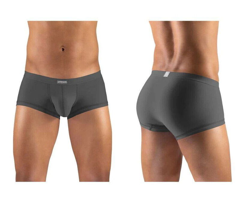 ERGOWEAR Boxer Trunks SLK Body-Defining Seamed Pouch Boxer Dark Gray 1137 23 - SexyMenUnderwear.com