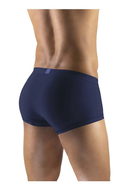 ERGOWEAR Boxer Trunks SLK Body-Defining Seamed Pouch Boxer Navy Blue 1149 45 - SexyMenUnderwear.com