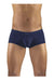 ERGOWEAR Boxer Trunks SLK Body-Defining Seamed Pouch Boxer Navy Blue 1149 45 - SexyMenUnderwear.com