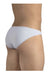 ErgoWear Brief Feel GR8 Ergonomically-Shaped Pouch Bikini Briefs Silver 1254 - SexyMenUnderwear.com