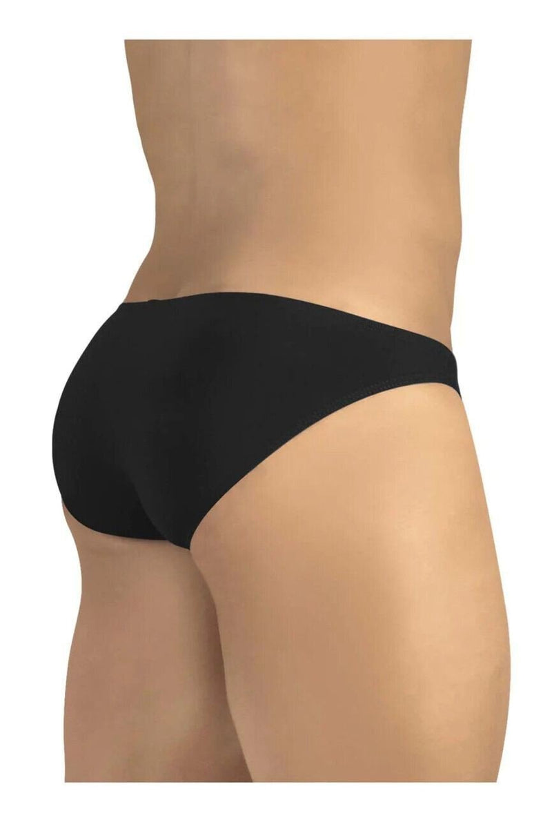 ErgoWear Brief Feel GR8 Low-Rise Bikini Briefs Jet Black 1246 - SexyMenUnderwear.com
