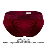 ErgoWear Brief FEEL XV Briefs Quick Dry Resilient Fabric Burgundy 1196 52 - SexyMenUnderwear.com