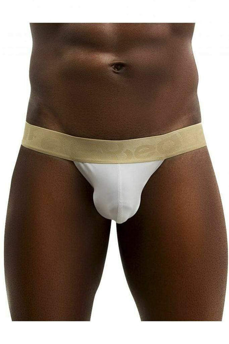 ErgoWear Brief Max XV Bikini Cut Mens Slip Golden Satin Finish White 0612 12 - SexyMenUnderwear.com