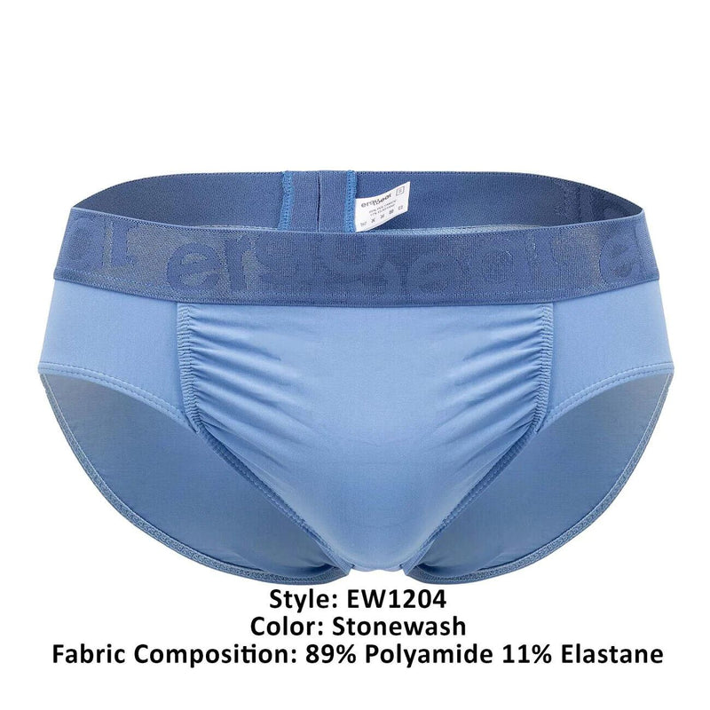 ErgoWear Briefs FEEL XV Super Silky Stretch Stonewash Blue Microfiber 1204 54 - SexyMenUnderwear.com