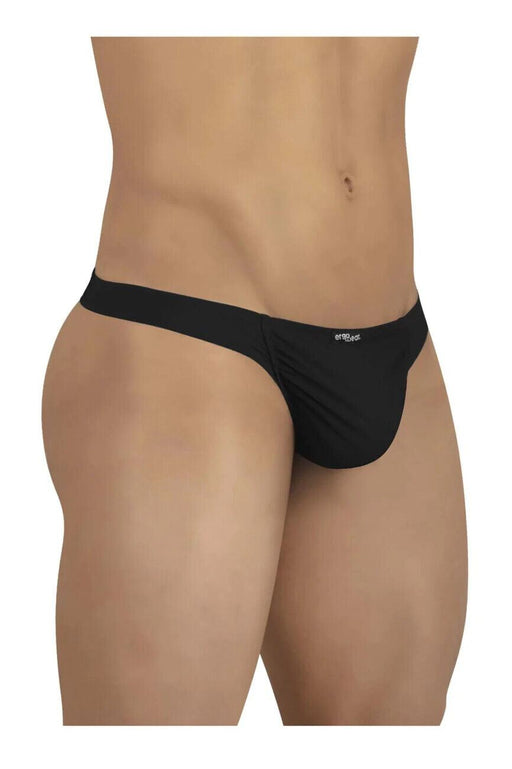ErgoWear Feel GR8 Super Lightweight Thongs Black 1245 8 - SexyMenUnderwear.com