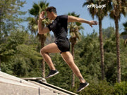 ErgoWear Gym Shorts With Inside Brief Feel Bikini Swim-Short Black 1064 7 - SexyMenUnderwear.com