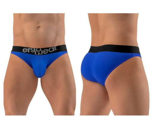 ErgoWear Hip Bikini Brief Super Soft Low-Rise Briefs in Electric Blue 1360 - SexyMenUnderwear.com