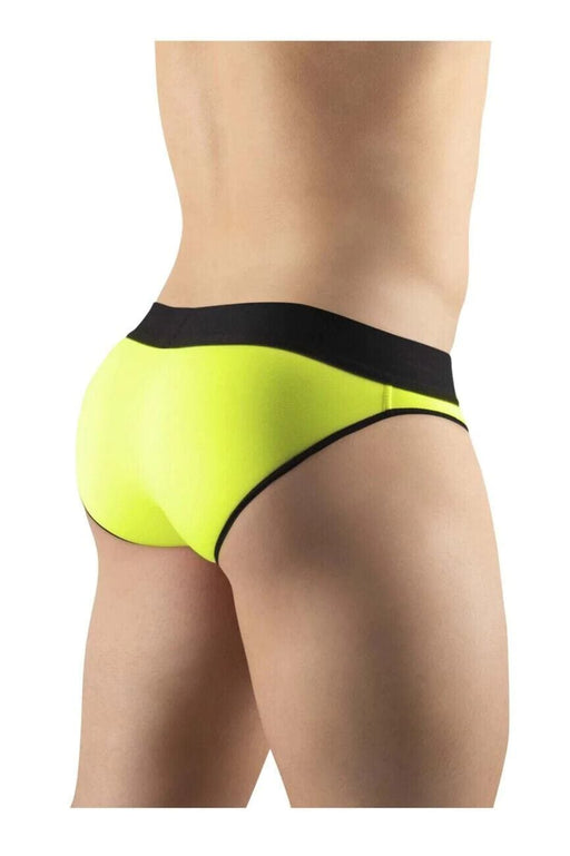 ErgoWear Hip Bikini Style Brief Super Sleek Microfiber Quick Dry Lemon 1186 13 - SexyMenUnderwear.com