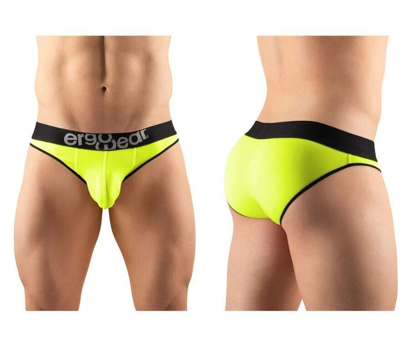 ErgoWear Hip Bikini Style Brief Super Sleek Microfiber Quick Dry Lemon 1186 13 - SexyMenUnderwear.com