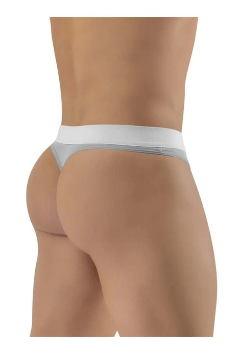 ErgoWear Hip Thong Silky Soft Microfiber Thongs in Mid Grey 1365 - SexyMenUnderwear.com