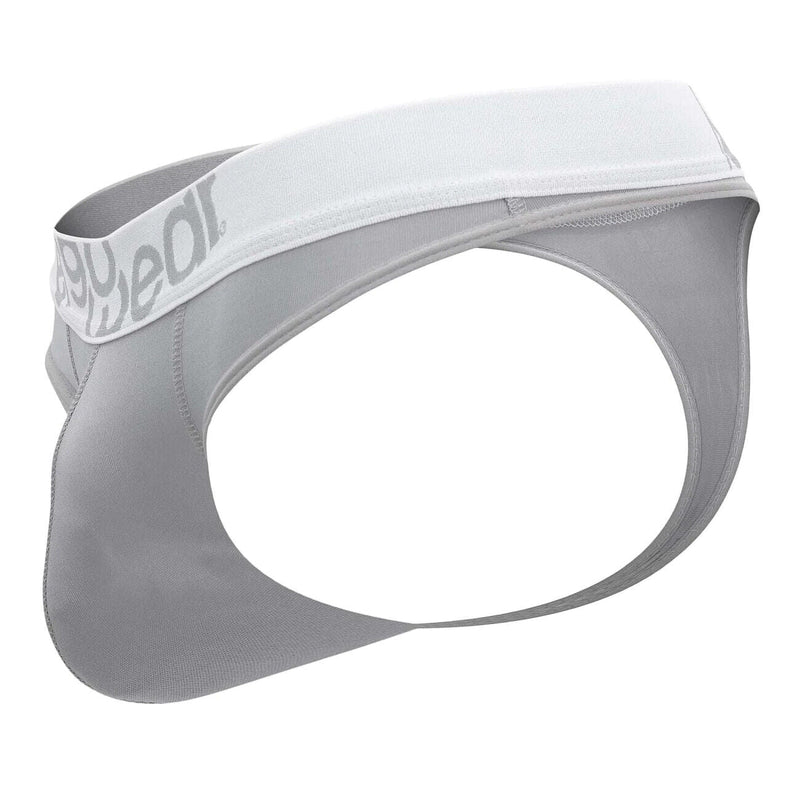 ErgoWear Hip Thong Silky Soft Microfiber Thongs in Mid Grey 1365 - SexyMenUnderwear.com