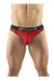 ErgoWear Hip Thongs Silky Soft Luxury Microfiber Thong Red 1188 24 - SexyMenUnderwear.com
