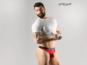 ErgoWear Hip Thongs Silky Soft Luxury Microfiber Thong Red 1188 24 - SexyMenUnderwear.com