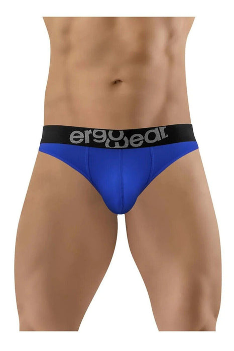 ErgoWear Hip Thongs Silky Soft Microfiber in Electric Blue Thong 1359 - SexyMenUnderwear.com