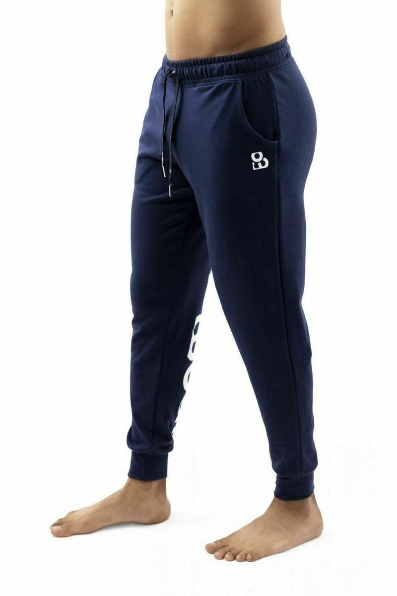 ErgoWear Jogger GYM Athletic Legging Pants Woven Cotton Dark Blue 1111 2 - SexyMenUnderwear.com