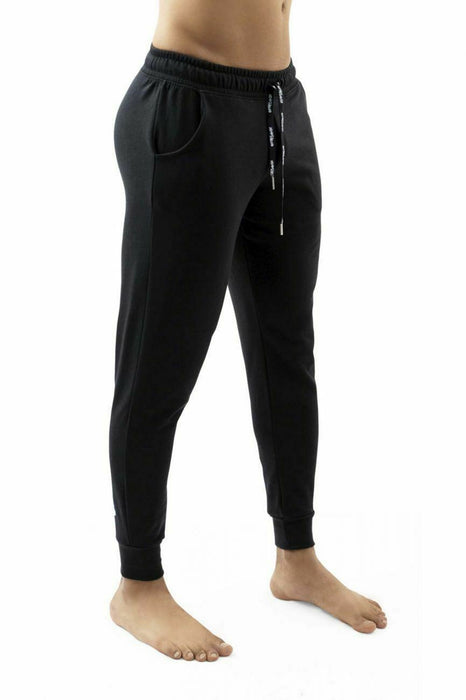 ErgoWear Legging GYM Athletic Jogger Patns Woven Cotton Black 1112 10 - SexyMenUnderwear.com