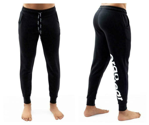 ErgoWear Legging GYM Athletic Jogger Patns Woven Cotton Black 1112 10 - SexyMenUnderwear.com