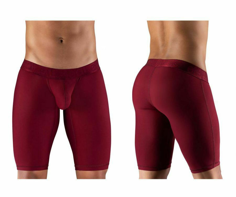 ErgoWear Long Boxer Brief Soft Contour Pouch MAX XV Breathable Burgundy 1154 14 - SexyMenUnderwear.com