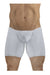 ErgoWear Long Boxer Briefs Feel GR8 Midcut Body-Defining Fit Silver 1256 - SexyMenUnderwear.com