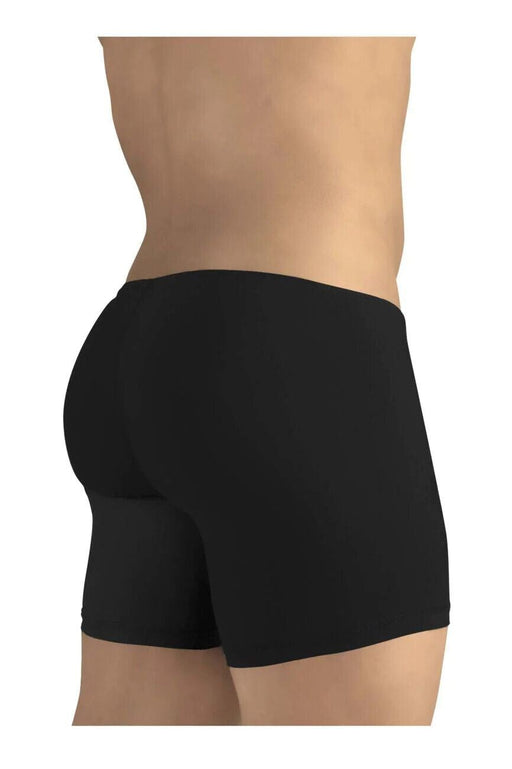 ErgoWear Long Boxer Briefs Feel GR8 Midcut Sports Body-Defining Fit Black 1248 - SexyMenUnderwear.com