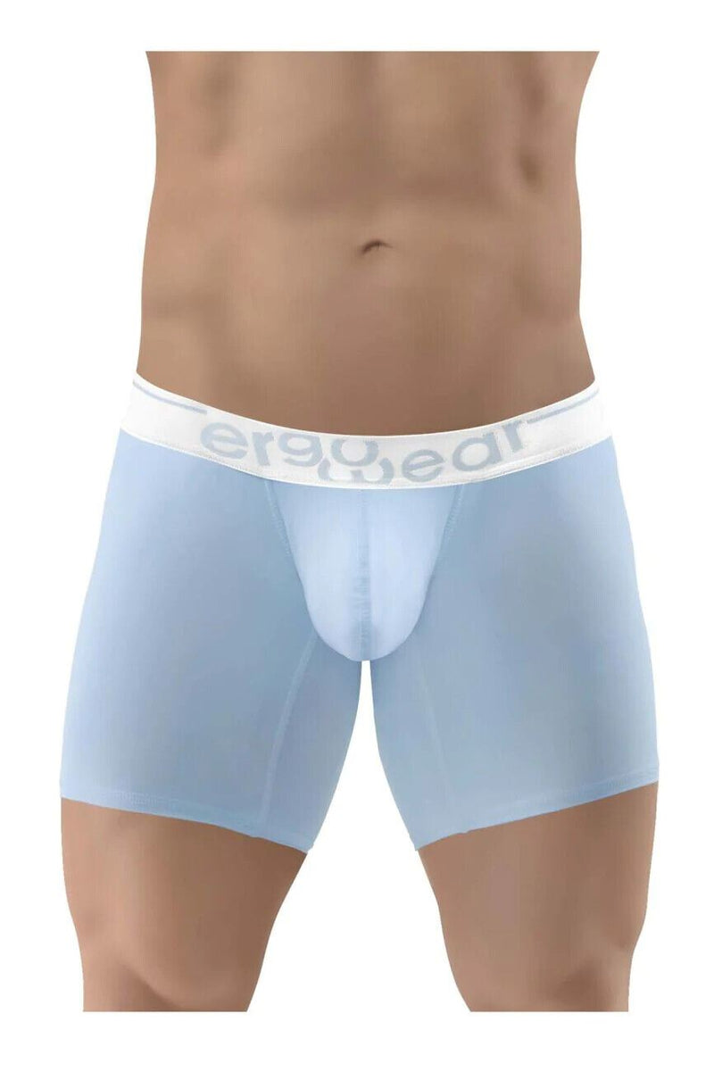 ErgoWear Long Boxer Briefs MAX SE Midcut Boxer Light Blue 1310 - SexyMenUnderwear.com