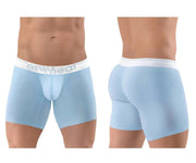 ErgoWear Long Boxer Briefs MAX SE Midcut Boxer Light Blue 1310 - SexyMenUnderwear.com