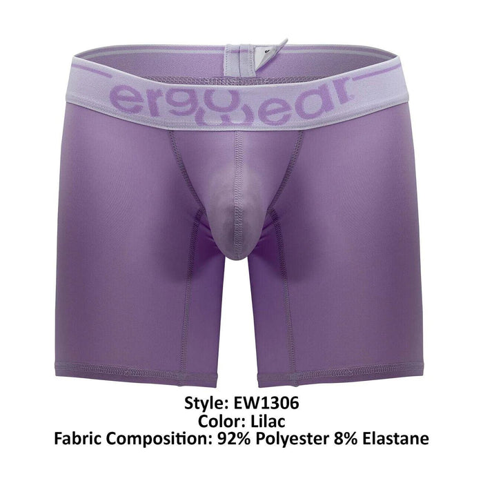ErgoWear Long Boxer Briefs MAX SE Midcut Boxer Lilac Purple 1306 - SexyMenUnderwear.com