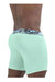 ErgoWear Long Boxer Briefs MAX SE Midcut Seamed Pouch Aqua Palms 1469 4 - SexyMenUnderwear.com